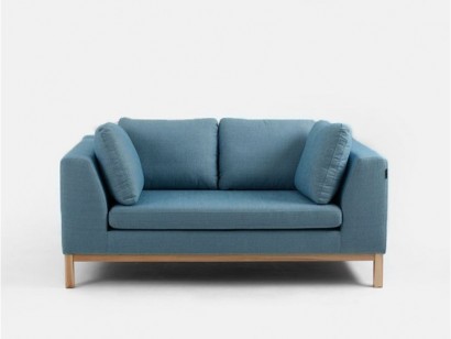 CustomForm Ambient kanapé 2 személyes - kék, natúr fa