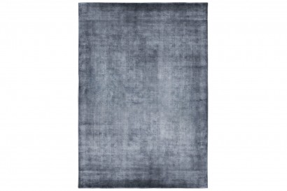 Linen Dark Blue Round szőnyeg