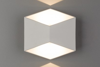 Triangles White LED kültéri fali lámpa