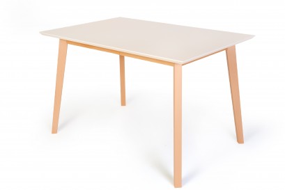 Standart Awinko asztal, több méretben fehér asztallappal bükk vázzal