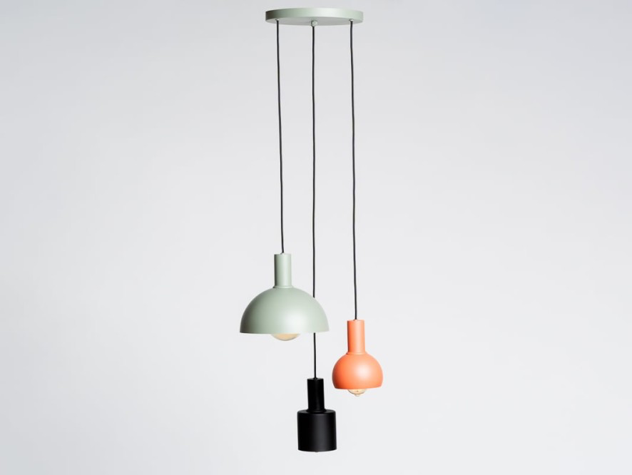 Lampa-wiszaca---STRALE-3,-czarny,-zielony,-pomaranczowy.webp