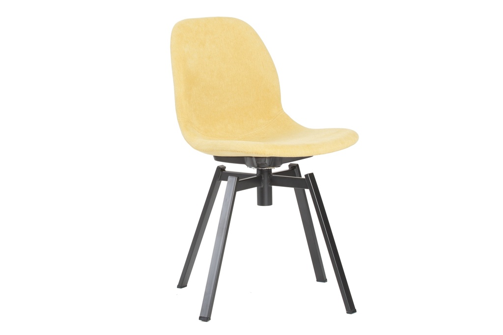 Nordoo Petal teljesen kárpitozott szék fekete forgós lábbal