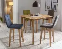Standart Laine bárasztal - kör alakú natúr vagy fehérített tölgy