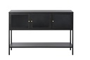 UNIQUE Furniture Carmel üveges tálaló 88cm (polcos)