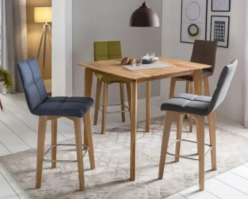 [stand81] Standart Laine bárasztal - kör alakú natúr vagy fehérített tölgy