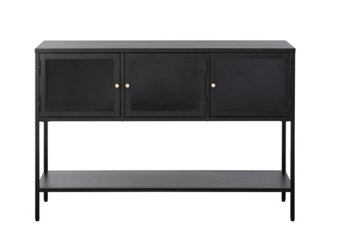 [unique4839] UNIQUE Furniture Carmel üveges tálaló 88cm (polcos)