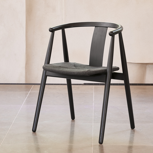 [unique49562] UNIQUE Furniture Relate fekete tölgy szék - fonott